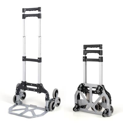 China Folding Trolley Staircase Trolley Hand X Cart Hand Trolley Folding Portable Push Trolley for sale