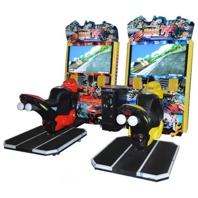 China Metal Coin Operated Racing Motorcycles 42 Inch LCD Motorcycles Driving Simulator for sale