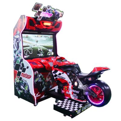 China Popular Metal GP Motor Manual Racing Motorcycles 42 Inch Video Game Driving Family Car Simulator Price for sale