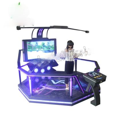 China Plastic 9d Vr Stand Through Battle Gun Shooting Game Simulators For 2 Players Machine for sale