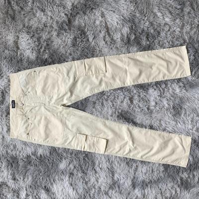 China Spandex/Cotton Breakaway Button Pockets Cargo Mens Slim Fit Twill Pants White Trouser Trackpants DENIMGUYS for sale