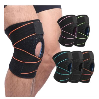 China All Sports Wholesale Custom Fitness Sport Adjustable Breathable Knee Wraps Elbow Pads Support for sale