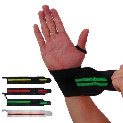 China All Hot Sale Sports Fitness Breathable Adjustable Bandage Polyester Multicolor Wrist Brace for sale