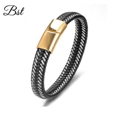 China High Quality Stainless Steel Fashion Bangle Custom Bangle Woven Bracelet for sale