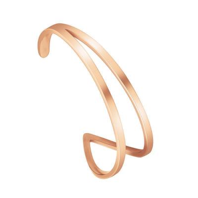 China 2022 Newest Design Simple Casual / Sporty Jewelry Fashion C Bangle Stainless Steel Open Bangle for sale