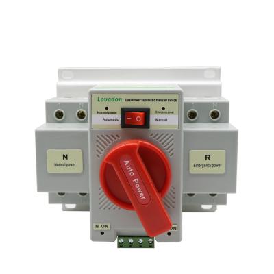 China Newest ABS Mini Electrical Dual Power Ats Single Phase 63A 2p AC Automatic Transfer Switch 220v With Good Quality For Generator for sale