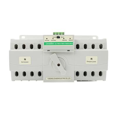 China Automatic Transfer Switch 400V AC 63A 3P 4P Single Phase ATS Copper Safety Double Power For Generator for sale