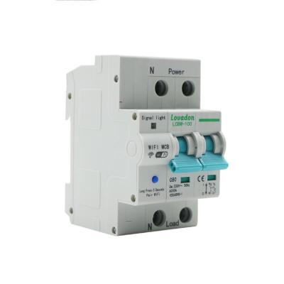 China mini 2P wifi remote control circuit breaker for home smart circuit breaker 6KA for sale