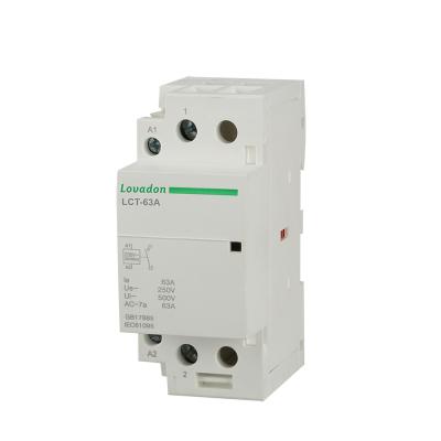 China PA6 LCT 63A 1NO 2 Pole AC Current Contactor Magnetic Contactor for sale