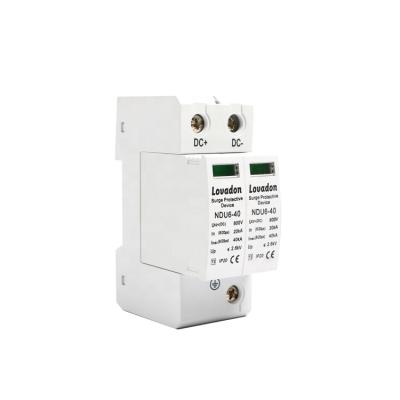 China KA 20KA-40 manufacture professional low voltage lightning surge arrester din rail surge protection device for sale