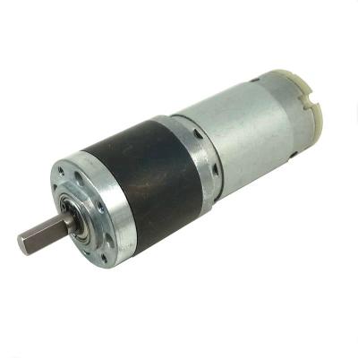 China Gear Motor 12V 24V DC Mini Motors Reducer Planetary Gear Totally Enclosed Planetary Gear Motor 32Mm for sale