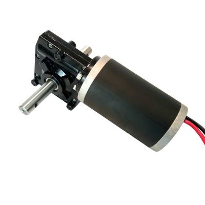 China Totally Enclosed 80Mm 12 Volt DC Worm Gear Motor 100 Watt Power Generator 24V 120W DC Motor for sale