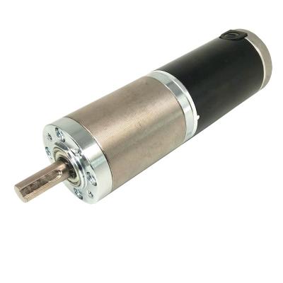 China Totally Enclosed 12V Brushed DC 45Mm Planetary Gear Motor 45Mm 600Rpm 300Rpm 24V DC Gear Motor for sale