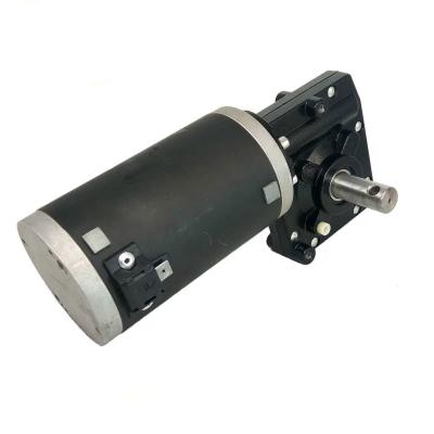 China Totally Enclosed Gear Motor Angled Electrico High RPM 48V DC Worm Motor DC 12V 24V 400W 500W for sale