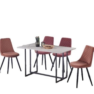 China Wholesale Adjustable Modern High Gloss Restaurant Dining Tables Simple Design MDF Home Furniture (Others) for sale