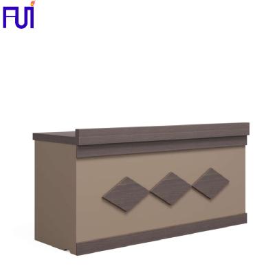 China Factory Direct Selling Expandable Modern Fashion Simple Wooden White Reception With High Quality for sale