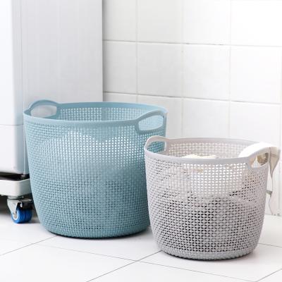 China Factory Direct Large Capacity Viable Breathable Plastic Basket Washing Clothing Basket Plastic Storage Box for sale