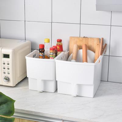 China Modern wholesale high quality custom white gray storage box with handle for sale