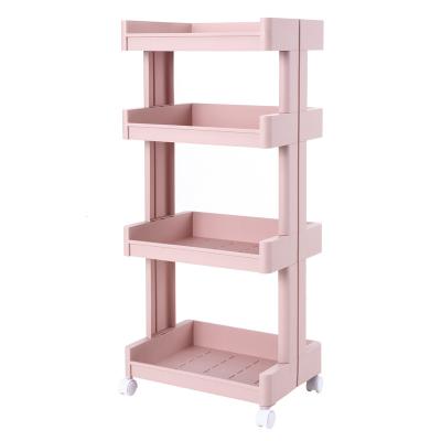 China Modern Plastic Bathroom Shelf Toilet Basin Storage Multi-Layer Toilet Floor Rack Toilet Floor Rack for sale