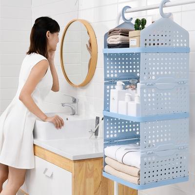 China Modern Wholesale Space Saving Wardrobe Storage Multilayer Rack With Hook Can Be Used To Dry Socks Drying Rack for sale