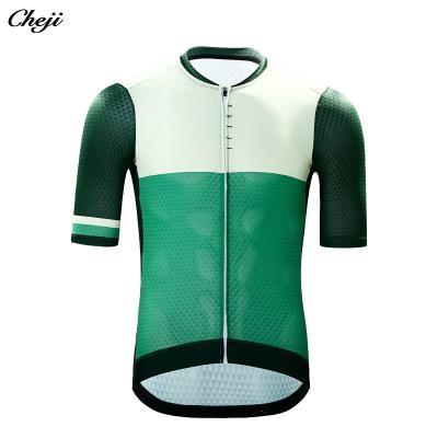 China Breathable cheji men's tank top cycling shorts sleeves clothing bicycle team pro top customization quick-dry bike shirt for sale