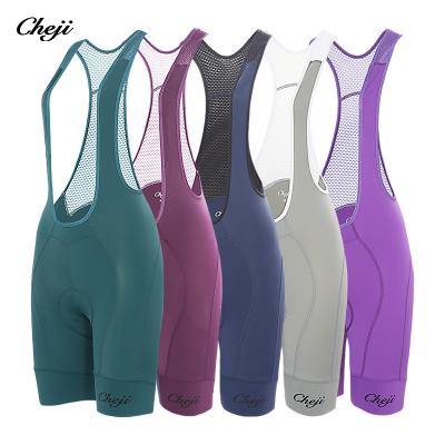 China Cheji QUICK DRY Women Cycling Pants Bib Shorts Team Customization OEM Factory Apparel Design Recycling Manufacturing and Production for sale