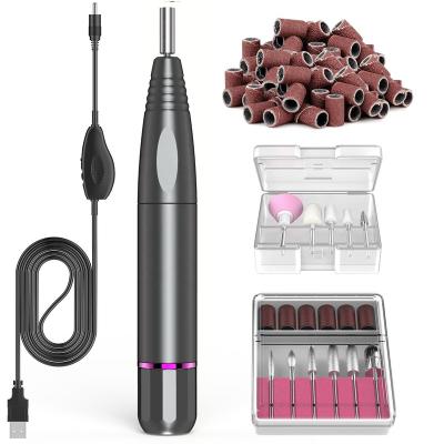 China manicure & Wholesale 30000Rpm Portable Pedicure File Drill Nail Polish Gel Remover Machine for sale