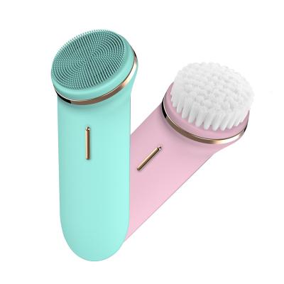 China Factory Wholesale DEEP CLEANING Sonic Facial Brush Cleaning Machine Clear Silicone Detergent for sale