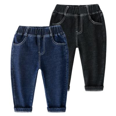 China New Fashion Autumn Kids Baby Clothes Korean Anti-wrinkle Pure Color Jeans Pants Assess Children's Border Wear for sale