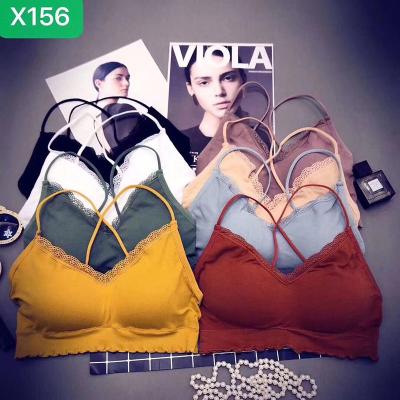 China Direct Selling Daily One-Piece Loungewear Sexy Straps Wrapped Chest Breathable Sports Invest Women Models Bra for sale