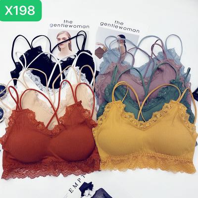 China Fashion Hot Selling Plus Size One-Piece Seamless Bra Cotton Camisole Backless Beauty Wrap Underwear Ladies for sale