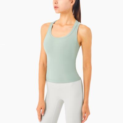 China Breathable BX1319 Cropped Tank Top Workout Running Tank Tops for sale