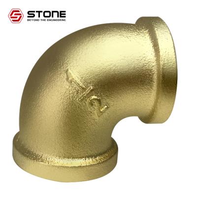 China Water Stone Turning Elbow Fitting Forged Pipe Threaded Elbow Forged Brass for sale