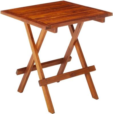 China Small minimalist folding teak table with painted surface for sale