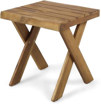 China Solid wood minimalist outdoor side table, multi-functional small table for sale