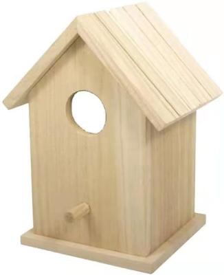 China Natural Aviary Breathable Wooden Insect Nesting Box And Environmentally Friendly Wooden Bird Houses for sale