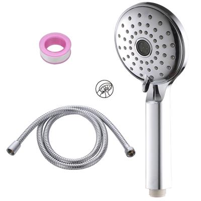 China Without diverter stainless steel pipe and bracket wall mounted ABS hand plastic shower head sets 2 function with KTW W270 ACS CUPC for sale