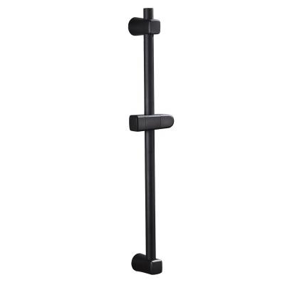 China Without Diverter DCJ-1065B Stainless Steel Wall Mounted Matte Black Bathroom Shower Sliding Bar Set With Shower Hose And Sliding Bar for sale