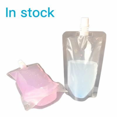 China Disposable In Stock Beverage Pouch With Spout Packaging Beverage Bag With Plastic Packaging Baby Food Spout Pouch for sale