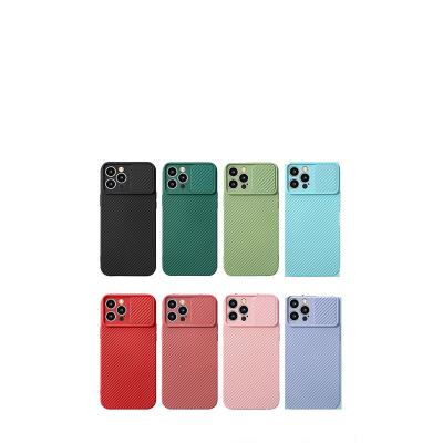 China Latest Design Shockproof Push Pull Lens Back Cover For Max Pro 12 Phone Case Slide Cover Cell Phone Case for sale