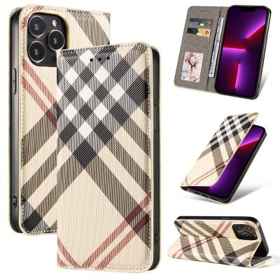 China Trellis Shockproof Flip Case For iPhone 13 Case Apple 12 Leather Case for sale