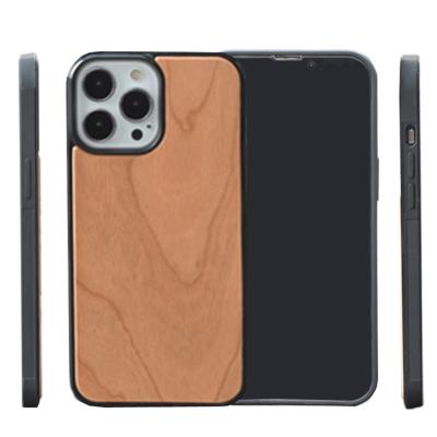 China 2022 Hot Selling Wooden Shockproof Amazon Phone Cases For Iphone 13 pro 12 mini XR max 8 plus Real Wooden Smart Phone Creative TPU Shell for sale