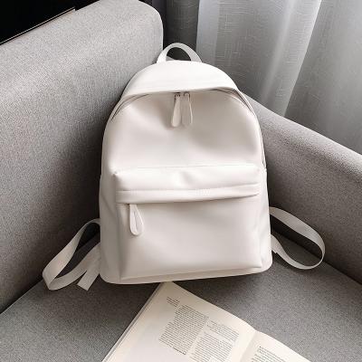 China Eco-friendly Cheap Simple School Bags Woman Teenage Girl Backpacks Campus Waterproof Empty Backpack for sale