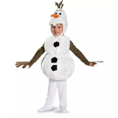 China Sports Game Sports Playing Game Making Olaf Human Child Halloween Cartoon Snowman Professional Cosplay Character Costume For for sale