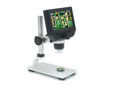 China digital microscope 600X USB  4.3inch HD LCD 3.6MP with metal track stand for sale