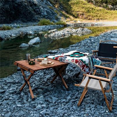 China Outdoor Collapsible Expandable Camping Dining Tables Farmhouse Picnic Rustic Folding Solid Wood Table Space Saving Expandable Camping Dining Table for sale