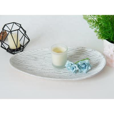 China Art Decor Wholesale Beauty Candlestick Gold Holder Candle Tray Dish or Custom Jewelry Tray for sale