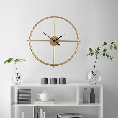 China Europe Retro Hot Selling Round Metal Wall Clocks Multi-size Decorative Home Ministry Wall Clock for sale