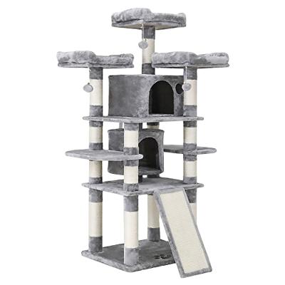 China Original Design Wholesale Viable Cat Tree Scratch Post Faux Fur Hemp Rope for sale