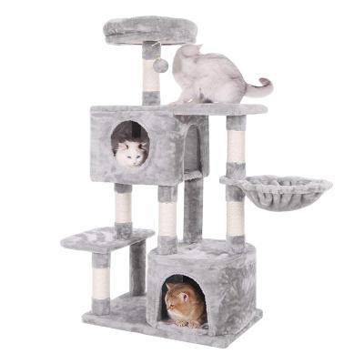 China Hot Selling Viable Pet Products For Kitten Sisal Katzen Scratch Post Cat Tree for sale